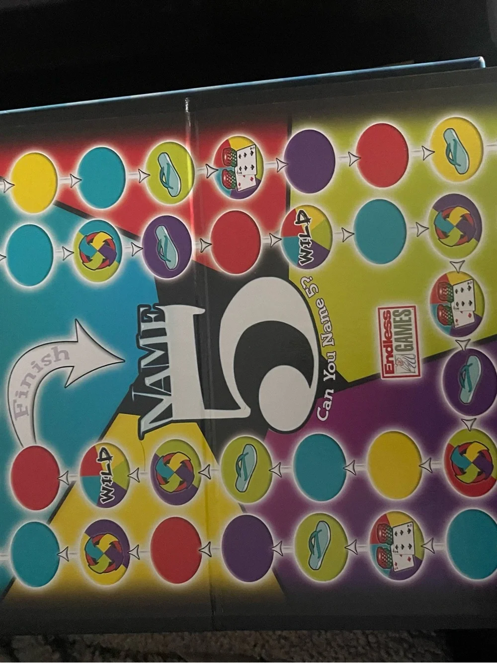 Name 5? Party Trivia Board Game